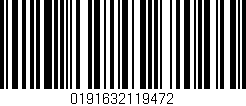 Código de barras (EAN, GTIN, SKU, ISBN): '0191632119472'