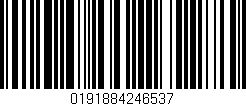 Código de barras (EAN, GTIN, SKU, ISBN): '0191884246537'