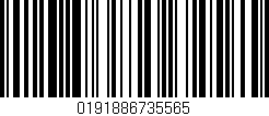 Código de barras (EAN, GTIN, SKU, ISBN): '0191886735565'