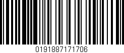 Código de barras (EAN, GTIN, SKU, ISBN): '0191887171706'