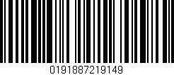 Código de barras (EAN, GTIN, SKU, ISBN): '0191887219149'