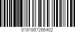 Código de barras (EAN, GTIN, SKU, ISBN): '0191887266402'