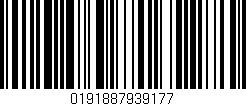 Código de barras (EAN, GTIN, SKU, ISBN): '0191887939177'