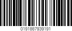 Código de barras (EAN, GTIN, SKU, ISBN): '0191887939191'