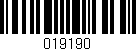 Código de barras (EAN, GTIN, SKU, ISBN): '019190'
