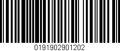 Código de barras (EAN, GTIN, SKU, ISBN): '0191902901202'