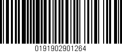 Código de barras (EAN, GTIN, SKU, ISBN): '0191902901264'