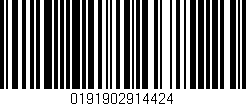 Código de barras (EAN, GTIN, SKU, ISBN): '0191902914424'