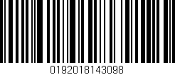 Código de barras (EAN, GTIN, SKU, ISBN): '0192018143098'