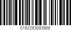 Código de barras (EAN, GTIN, SKU, ISBN): '0192283093968'