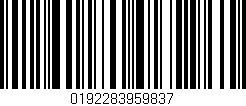 Código de barras (EAN, GTIN, SKU, ISBN): '0192283959837'