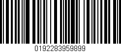 Código de barras (EAN, GTIN, SKU, ISBN): '0192283959899'