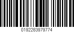 Código de barras (EAN, GTIN, SKU, ISBN): '0192283979774'