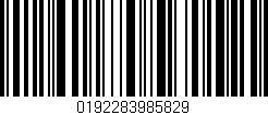 Código de barras (EAN, GTIN, SKU, ISBN): '0192283985829'