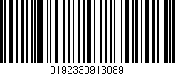 Código de barras (EAN, GTIN, SKU, ISBN): '0192330913089'
