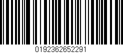 Código de barras (EAN, GTIN, SKU, ISBN): '0192362652291'