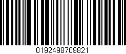 Código de barras (EAN, GTIN, SKU, ISBN): '0192498709821'