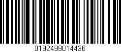 Código de barras (EAN, GTIN, SKU, ISBN): '0192499014436'