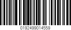 Código de barras (EAN, GTIN, SKU, ISBN): '0192499014559'