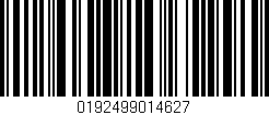 Código de barras (EAN, GTIN, SKU, ISBN): '0192499014627'