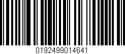 Código de barras (EAN, GTIN, SKU, ISBN): '0192499014641'