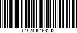 Código de barras (EAN, GTIN, SKU, ISBN): '0192499166203'