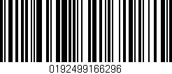 Código de barras (EAN, GTIN, SKU, ISBN): '0192499166296'