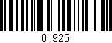 Código de barras (EAN, GTIN, SKU, ISBN): '01925'