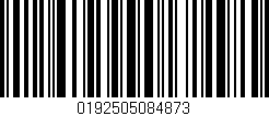 Código de barras (EAN, GTIN, SKU, ISBN): '0192505084873'