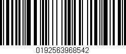 Código de barras (EAN, GTIN, SKU, ISBN): '0192563968542'