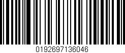 Código de barras (EAN, GTIN, SKU, ISBN): '0192697136046'