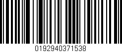 Código de barras (EAN, GTIN, SKU, ISBN): '0192940371538'