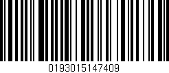 Código de barras (EAN, GTIN, SKU, ISBN): '0193015147409'