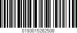 Código de barras (EAN, GTIN, SKU, ISBN): '0193015262508'