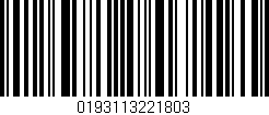 Código de barras (EAN, GTIN, SKU, ISBN): '0193113221803'