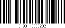 Código de barras (EAN, GTIN, SKU, ISBN): '0193113363282'