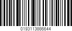 Código de barras (EAN, GTIN, SKU, ISBN): '0193113886644'