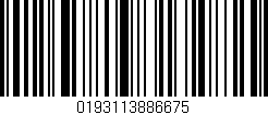 Código de barras (EAN, GTIN, SKU, ISBN): '0193113886675'
