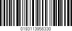 Código de barras (EAN, GTIN, SKU, ISBN): '0193113956330'