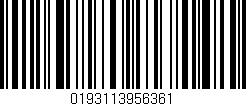 Código de barras (EAN, GTIN, SKU, ISBN): '0193113956361'