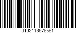 Código de barras (EAN, GTIN, SKU, ISBN): '0193113978561'