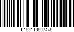 Código de barras (EAN, GTIN, SKU, ISBN): '0193113997449'
