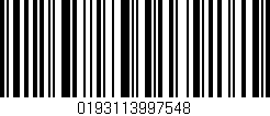 Código de barras (EAN, GTIN, SKU, ISBN): '0193113997548'