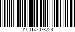 Código de barras (EAN, GTIN, SKU, ISBN): '0193147976236'
