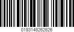 Código de barras (EAN, GTIN, SKU, ISBN): '0193148262826'
