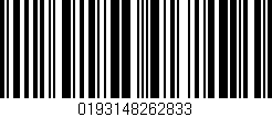 Código de barras (EAN, GTIN, SKU, ISBN): '0193148262833'
