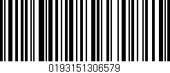 Código de barras (EAN, GTIN, SKU, ISBN): '0193151306579'