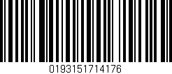 Código de barras (EAN, GTIN, SKU, ISBN): '0193151714176'