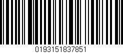 Código de barras (EAN, GTIN, SKU, ISBN): '0193151837851'