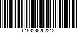 Código de barras (EAN, GTIN, SKU, ISBN): '0193268202313'